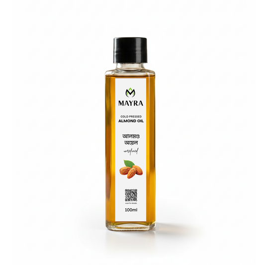 Mayra Almond Oil – Vitamin-E Rich Oil for Glowing Skin & Stronger Hair