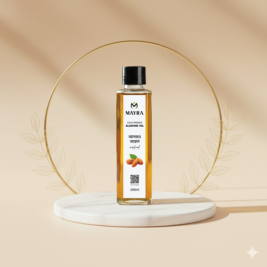 Mayra Almond Oil – Vitamin-E Rich Oil for Glowing Skin & Stronger Hair