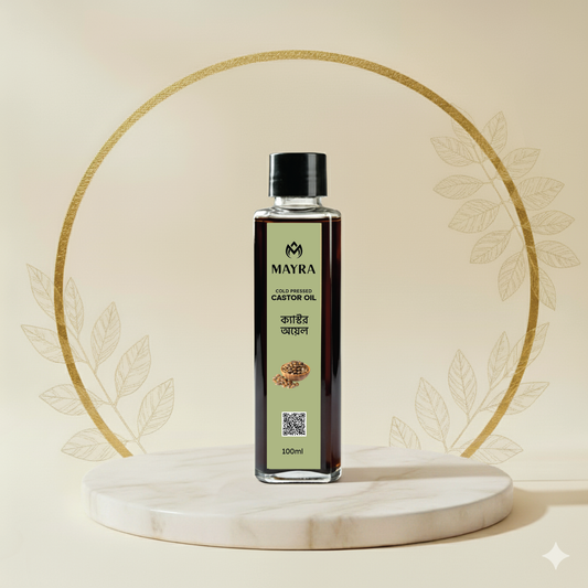 Mayra Castor Oil 100ml – 100% Pure Cold Pressed Oil for Hair, Eyelashes & Skin