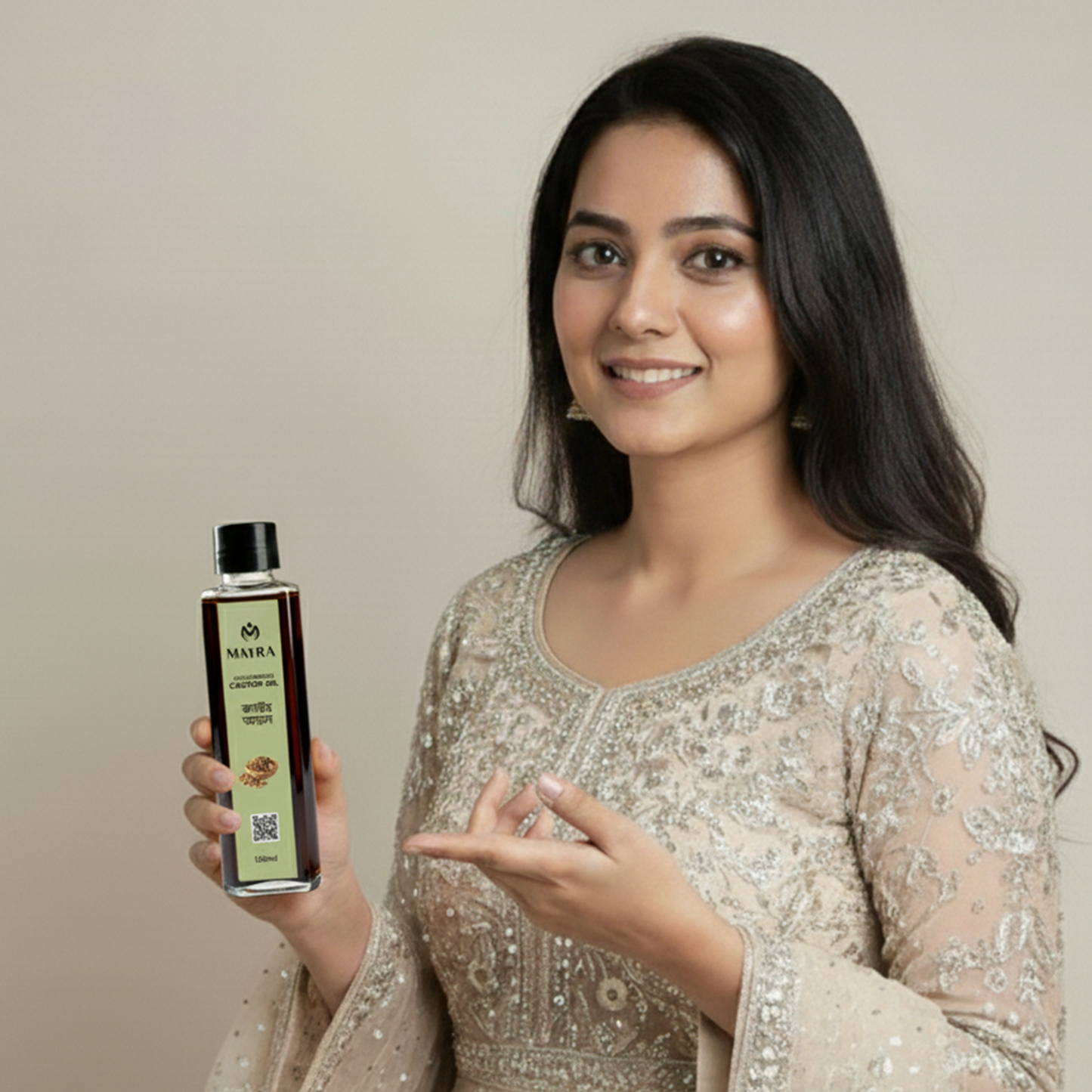 Mayra Castor Oil 100ml – 100% Pure Cold Pressed Oil for Hair, Eyelashes & Skin