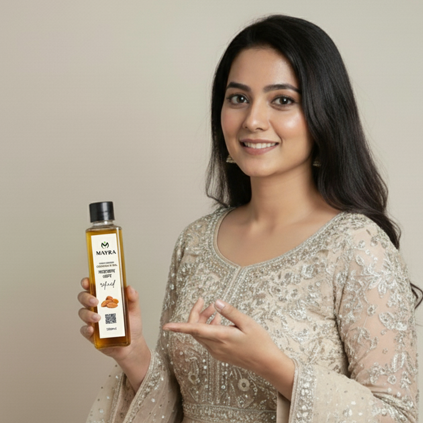 Mayra Almond Oil – Vitamin-E Rich Oil for Glowing Skin & Stronger Hair
