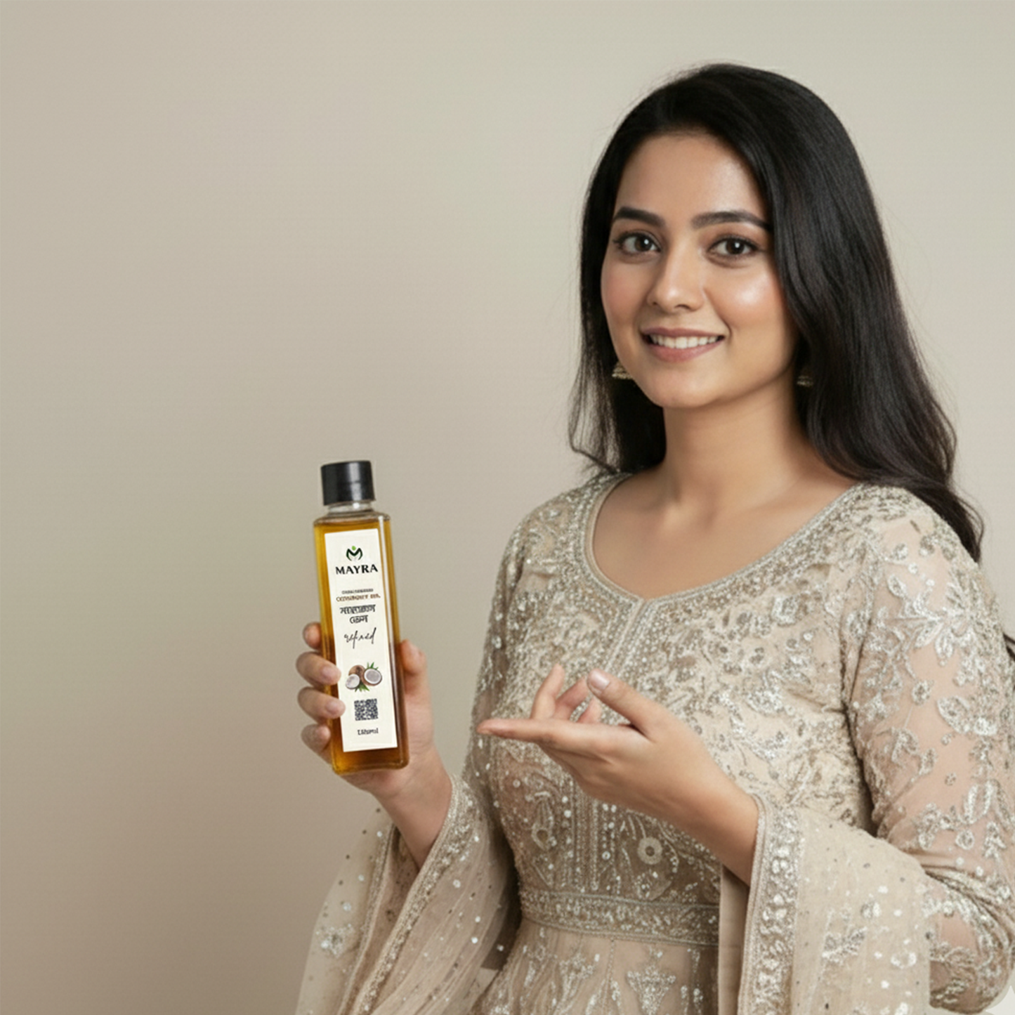 Mayra Cold Pressed Coconut Oil – 100% Pure & Natural for Hair & Skin