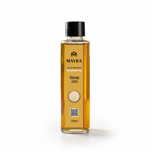 Mayra Cold Pressed Sesame Oil for Hair, তিলের তেল – Hair Fall & Dandruff Solution