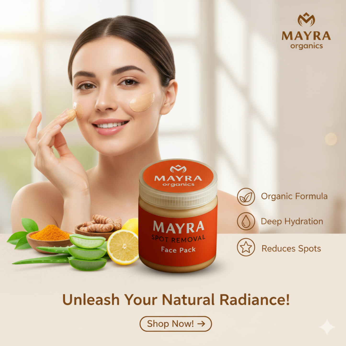 Mayra Spot Removal Face Pack ( মেছতা , ব্রন অথবা মুখের কাল দাগ দূর করে )